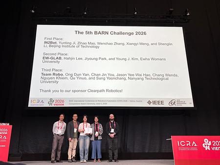 IEEE ICRA 2026 BARN Challenge 세계 로봇 경진대회 2등 영예 